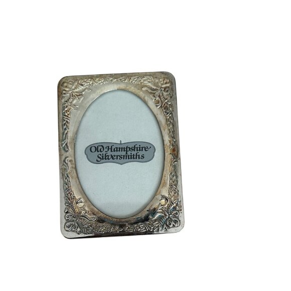 Old Hampshire Silversmiths Silverplated Oval Picture Frame With Original Box - Picture 3 of 9